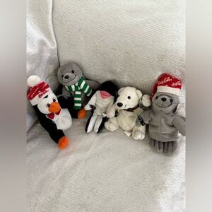 Coca-Cola Bean Bag Plush Collectible Bundle (Set of 5)